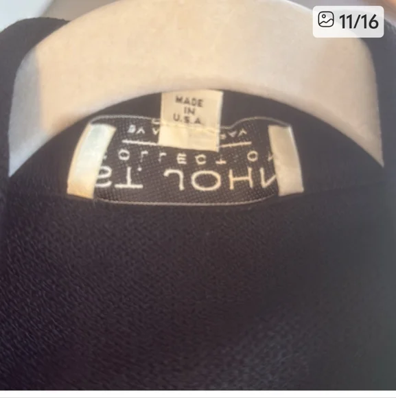 St. John Collection Black Blazer with Gold Buttons - Picture 8 of 10